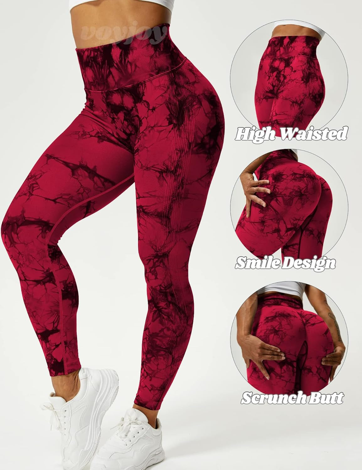 Seamless Leggings for Women High Waist Yoga Pants Scrunch Butt Lifting Elastic Tights